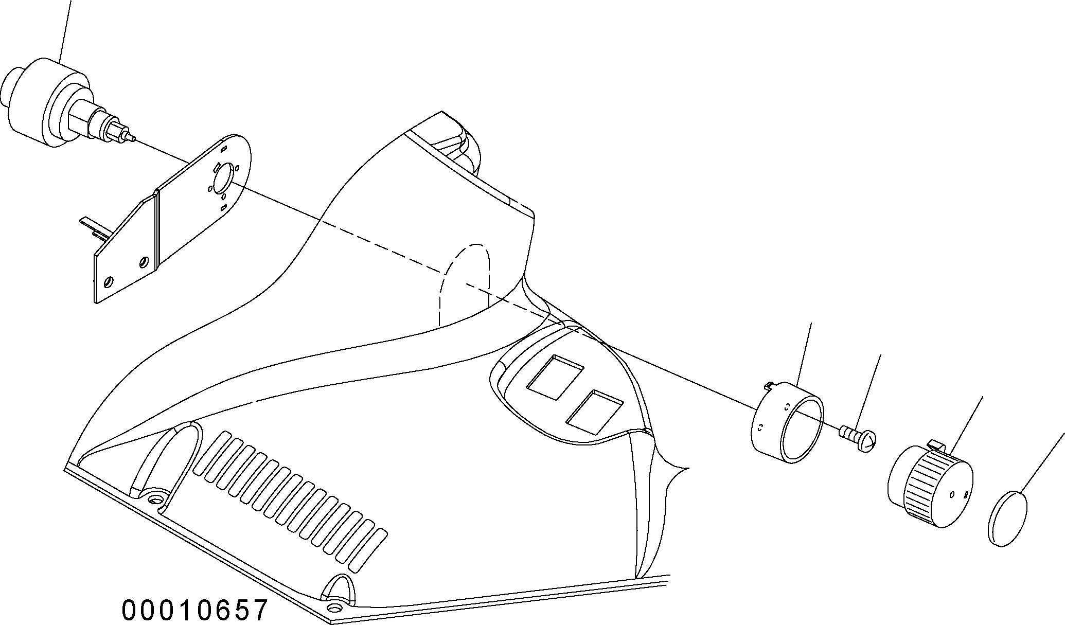 Wheel Loaders Komatsu / WA150PZ-5 S/N H50001 - Up(wa150pz) / FLOOR (WIPER SWITCH)(K0-45 : K0210-18A0)