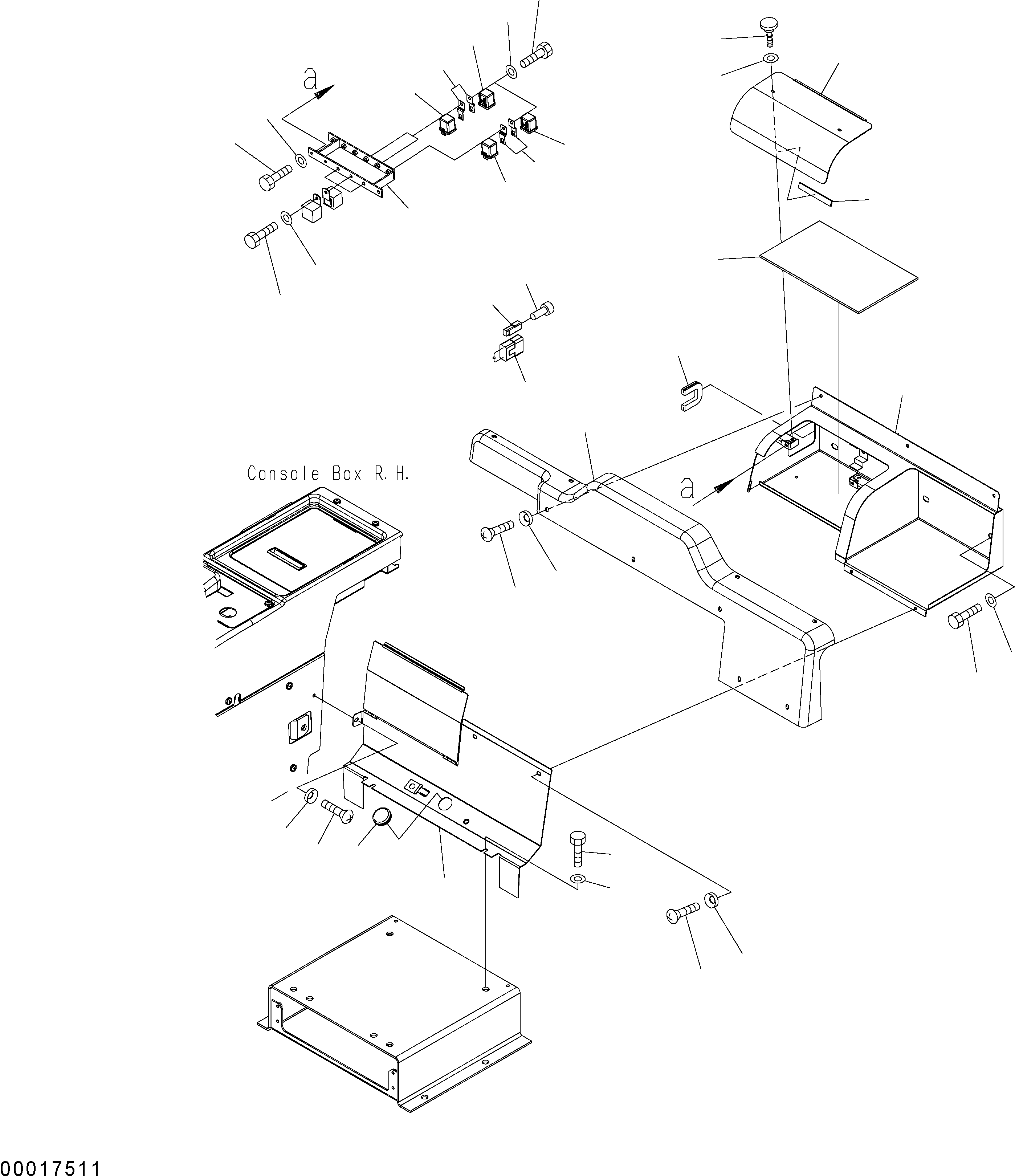 Wheel Loaders Komatsu / WA150PZ-5 S/N H50001 - Up(wa150pz) / COOL AND HEAT BOX (AIR CONDITIONER LESS)(K0-64 : K0210-32A3)