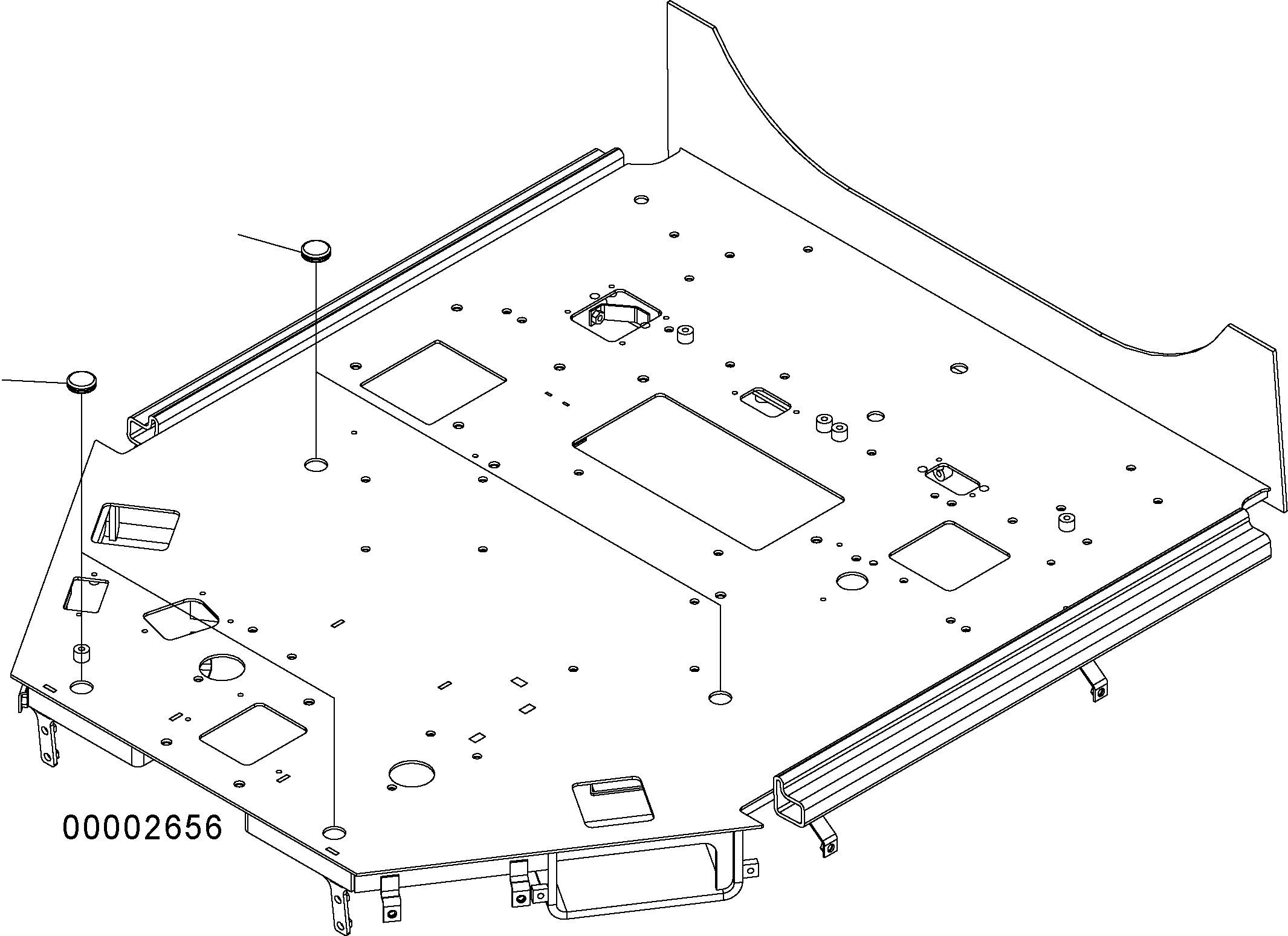 Wheel Loaders Komatsu / WA150PZ-5 S/N H50001 - Up(wa150pz) / FLOOR (CAP)(K0-66 : K0210-34A0)