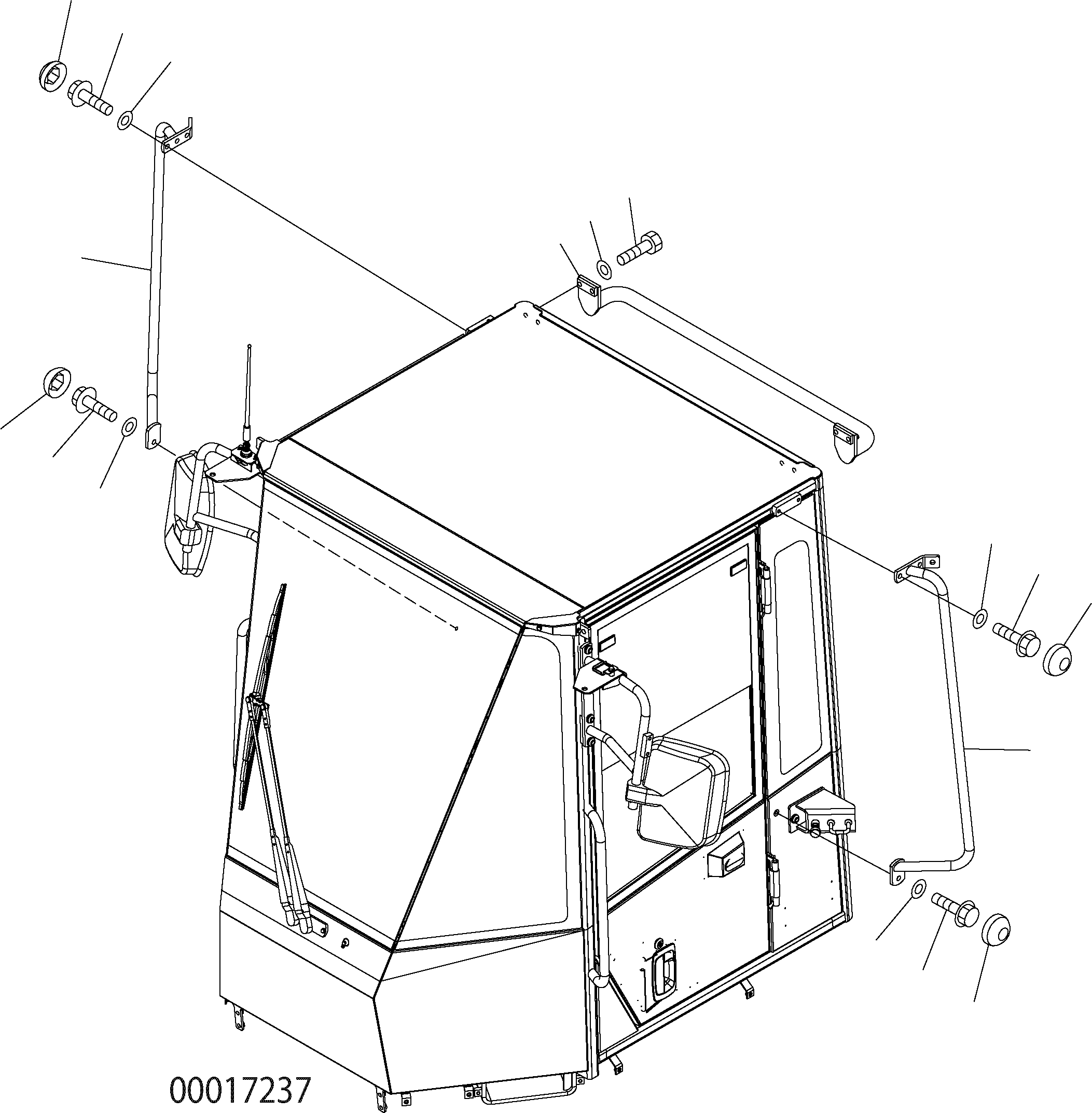 Wheel Loaders Komatsu / WA150PZ-5 S/N H50001 - Up(wa150pz) / HAND RAIL(K0-67 : K0210-35A0)