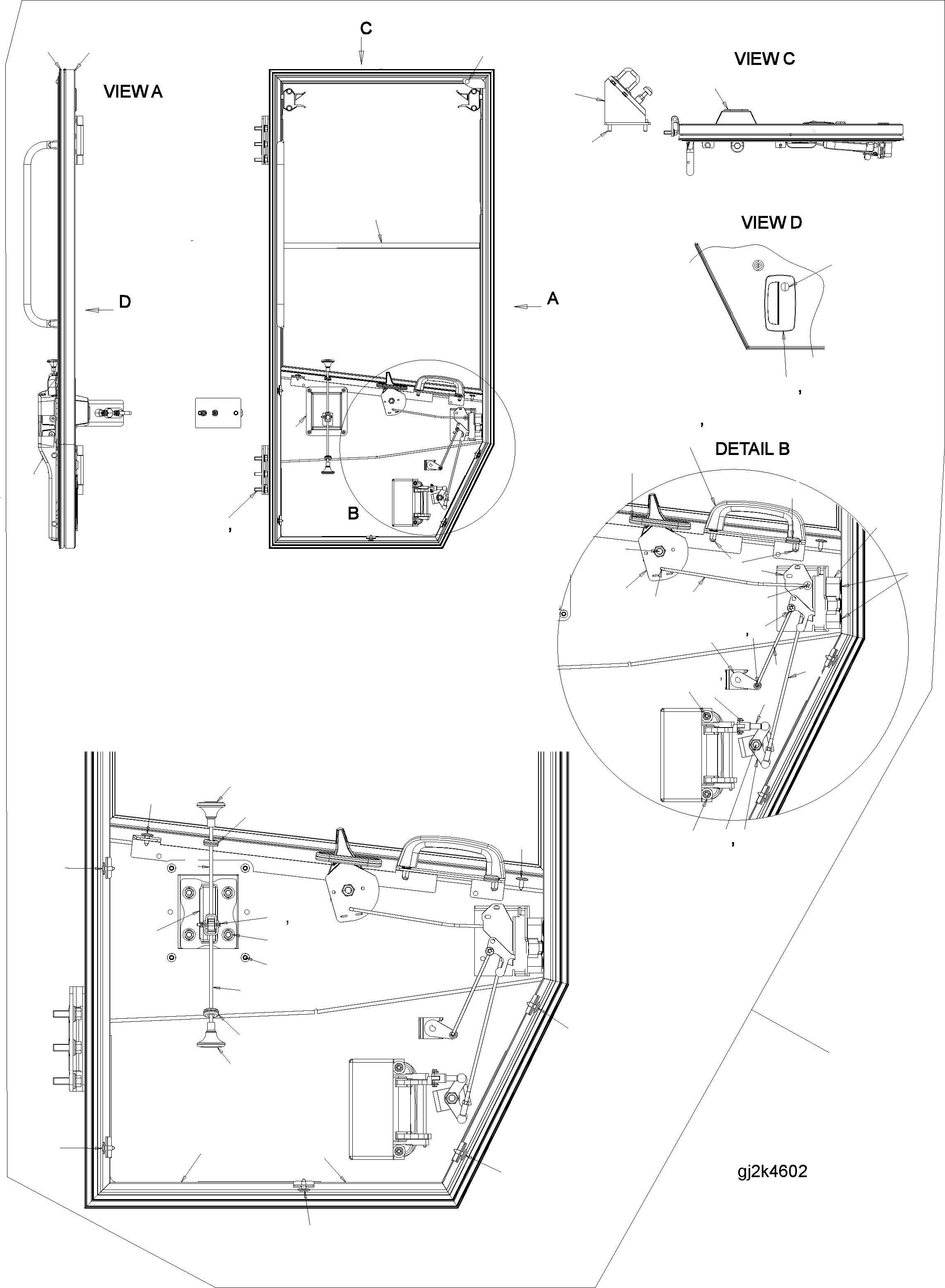 Wheel Loaders Komatsu / WA150PZ-5 S/N H50001 - Up(wa150pz) / ROPS CAB (DOOR LHS) (ROPS MODEL NO: 11202760-P01)(K0-85 : K0210-55A3)