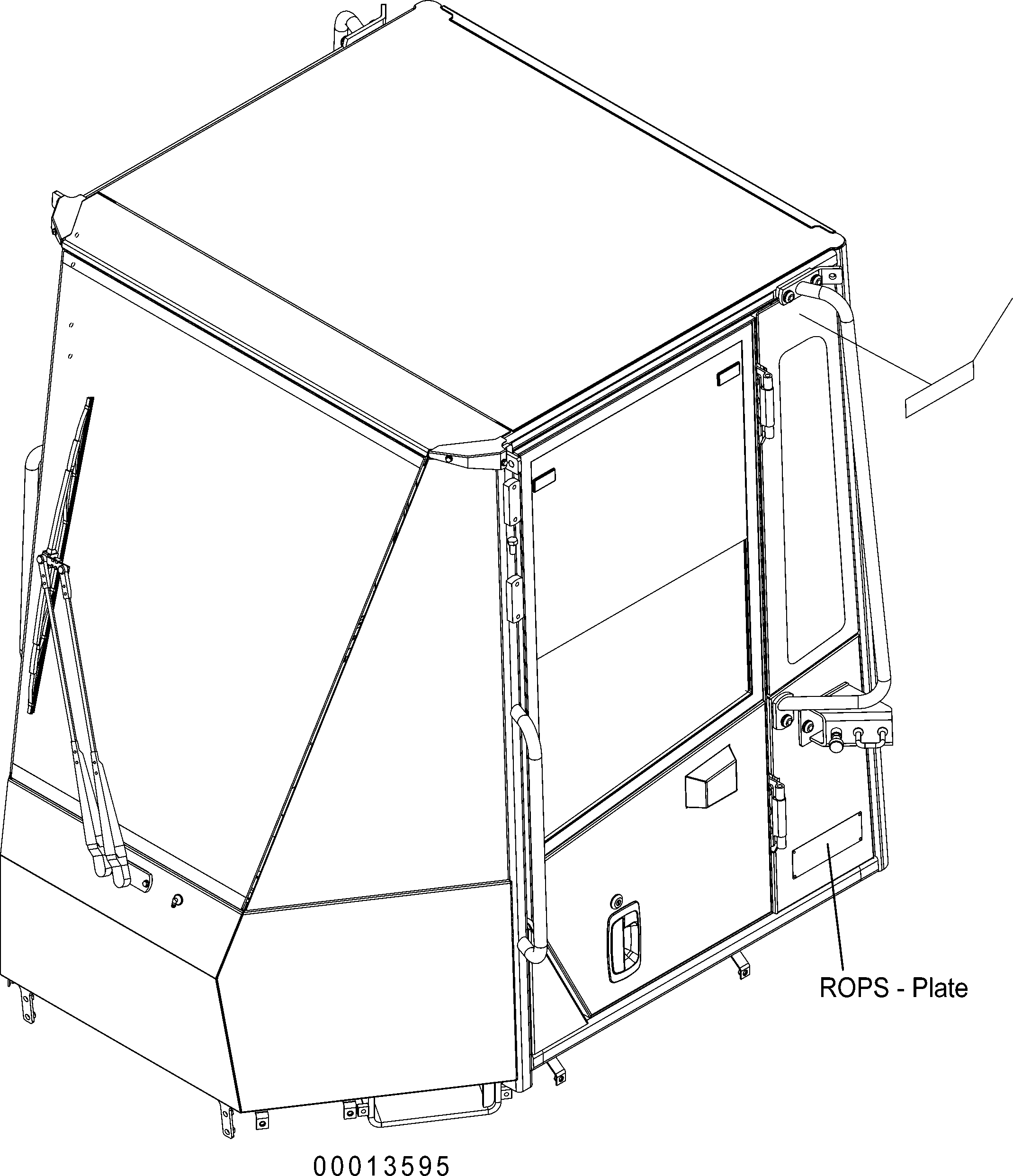 Wheel Loaders Komatsu / WA150PZ-5 S/N H50001 - Up(wa150pz) / ROPS CAB (MARK, ANTENNA AND SPEAKER) (ROPS MODEL NO: 6VB4IA-R)(K0-96 : K0210-58A2)
