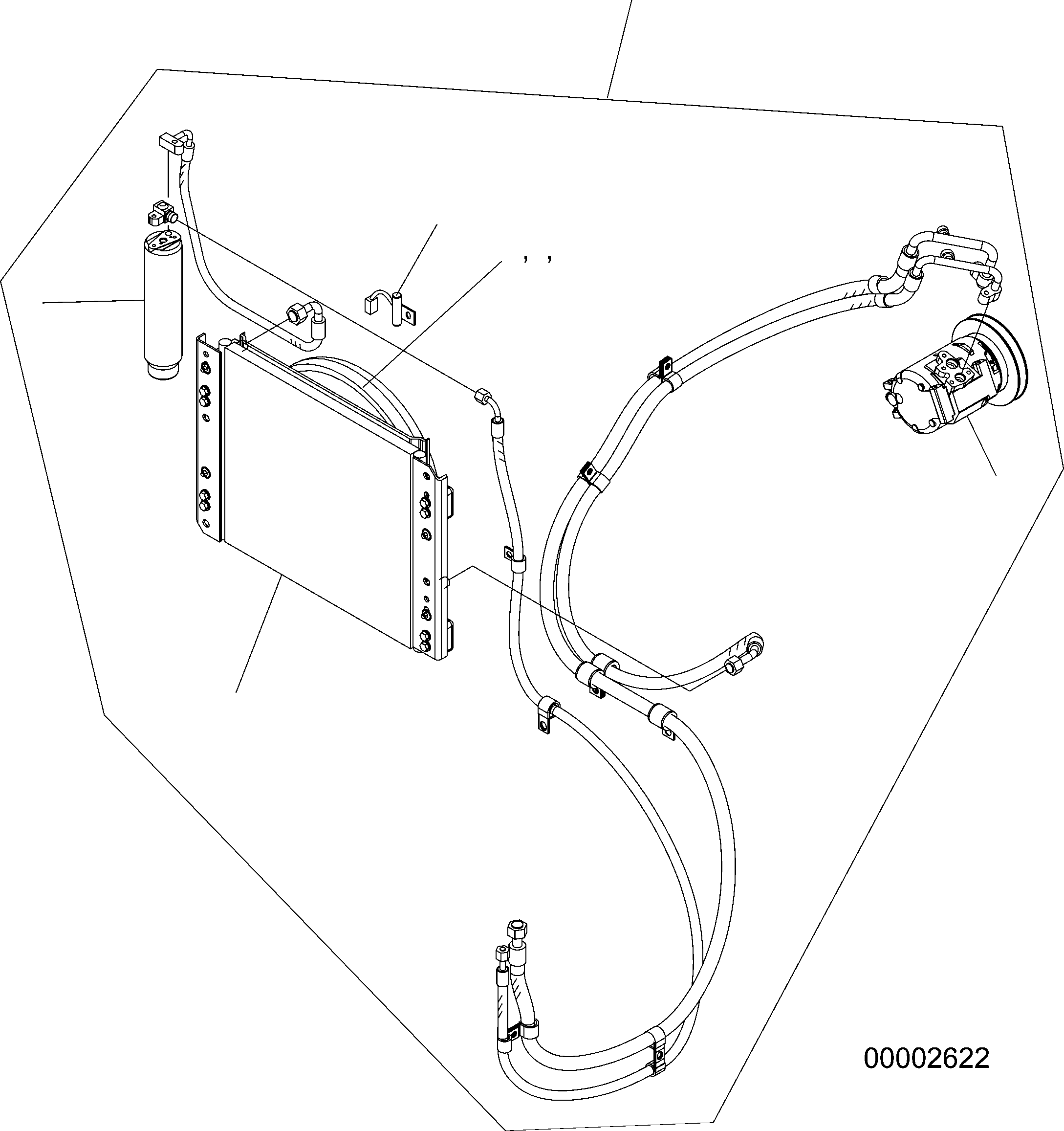 Wheel Loaders Komatsu / WA150PZ-5 S/N H50001 - Up(wa150pz) / AIR CONDITIONER(K0-106 : K0710-01A0)