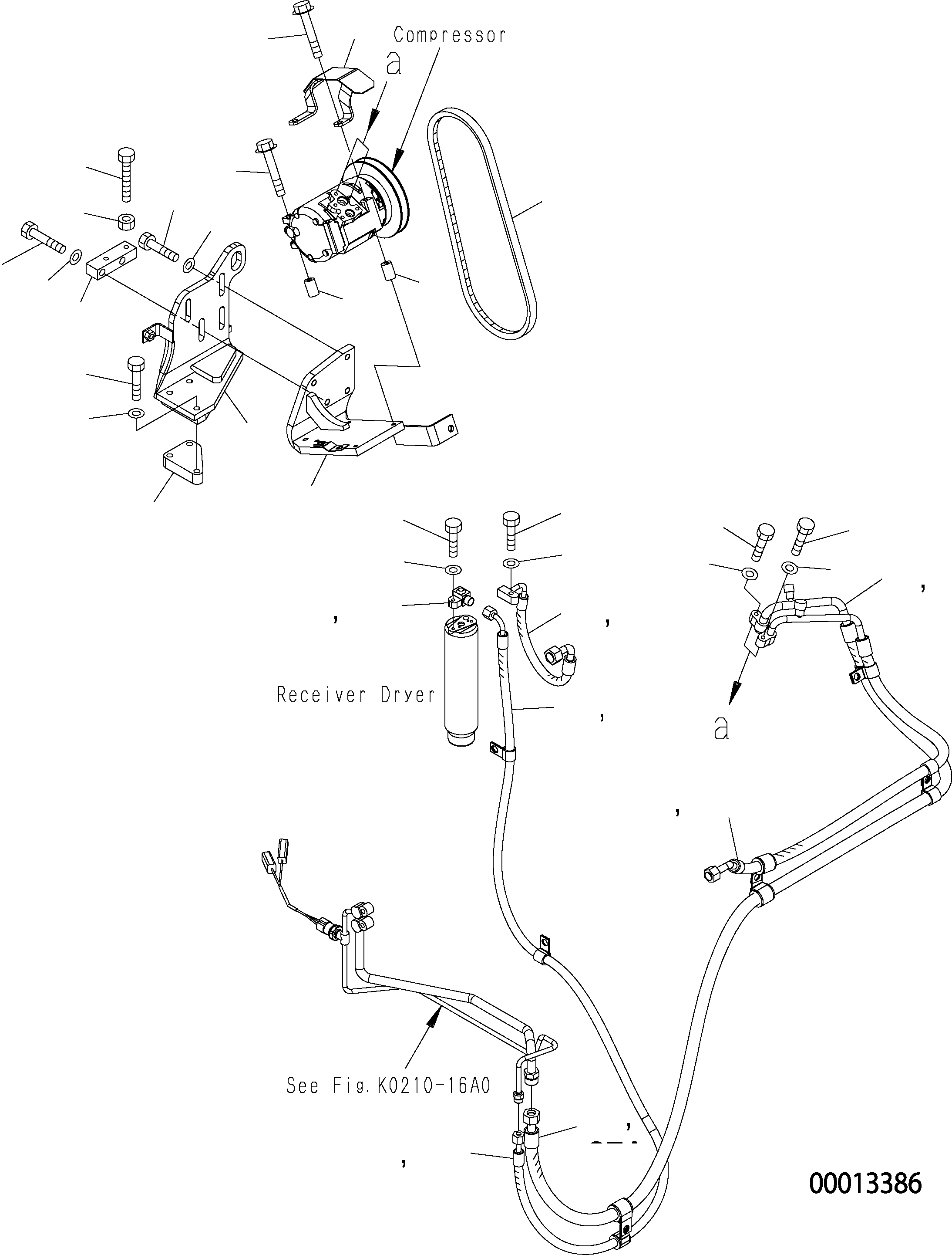 Wheel Loaders Komatsu / WA150PZ-5 S/N H50001 - Up(wa150pz) / AIR CONDITIONER (MOUNTING AND PIPING)(K0-107 : K0711-01A0)