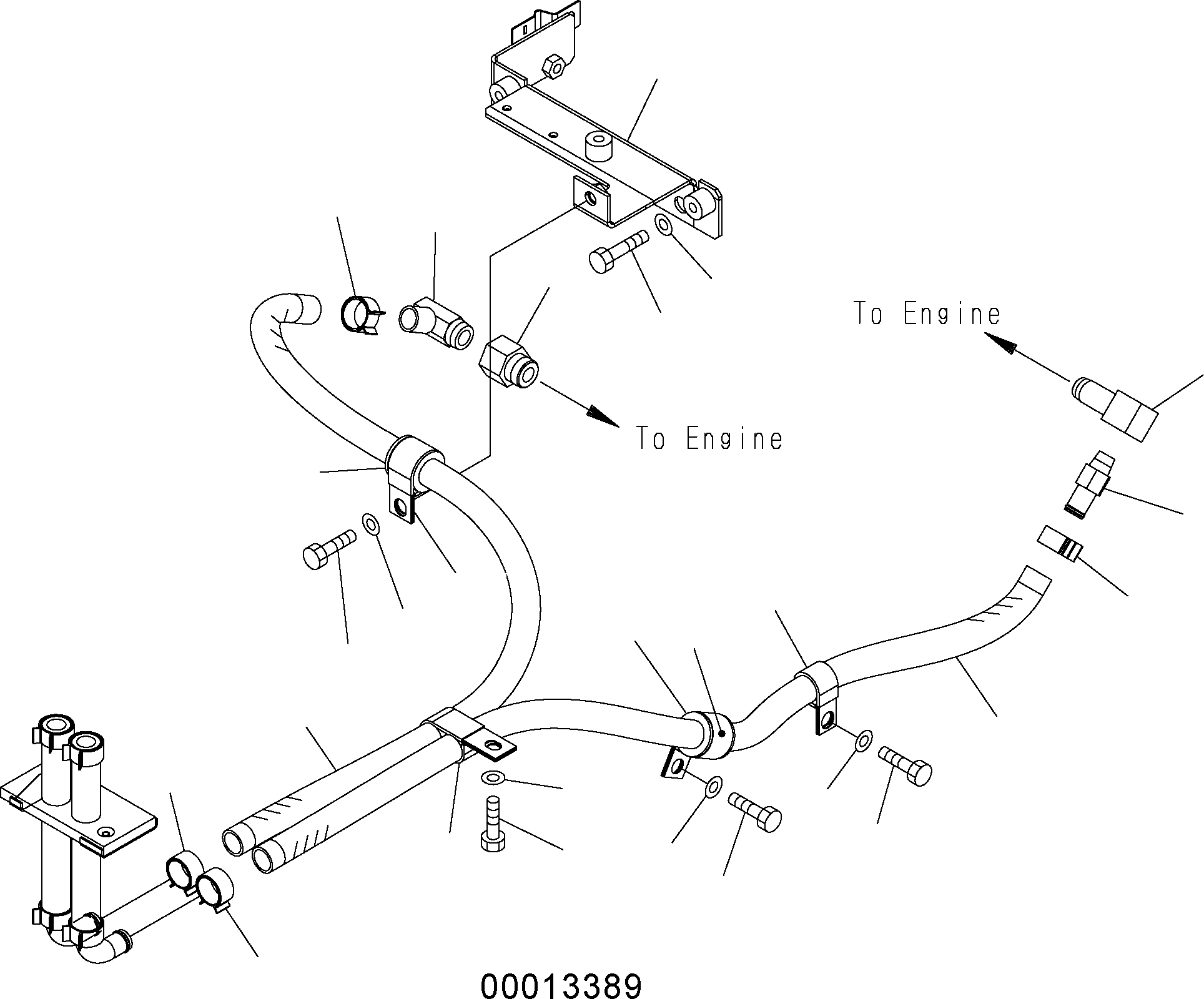 Wheel Loaders Komatsu / WA150PZ-5 S/N H50001 - Up(wa150pz) / HEATER PIPNG(K0-112 : K0713-01A0)