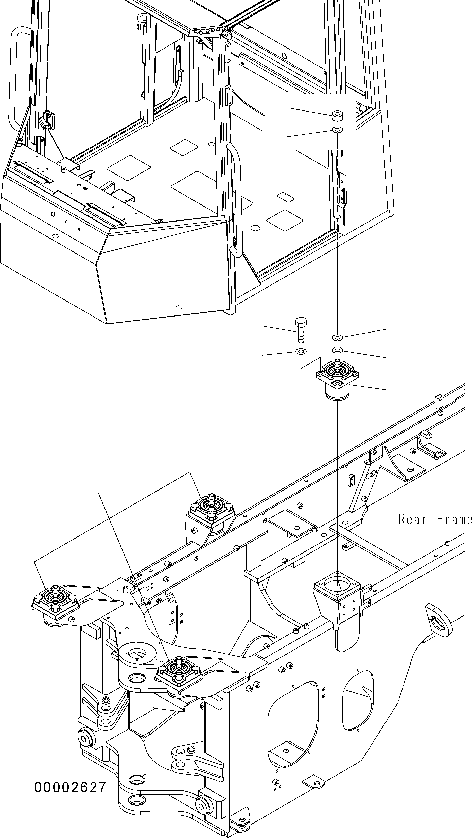 Wheel Loaders Komatsu / WA150PZ-5 S/N H50001 - Up(wa150pz) / FLOOR SUPPORT(K0-115 : K4100-01A0)