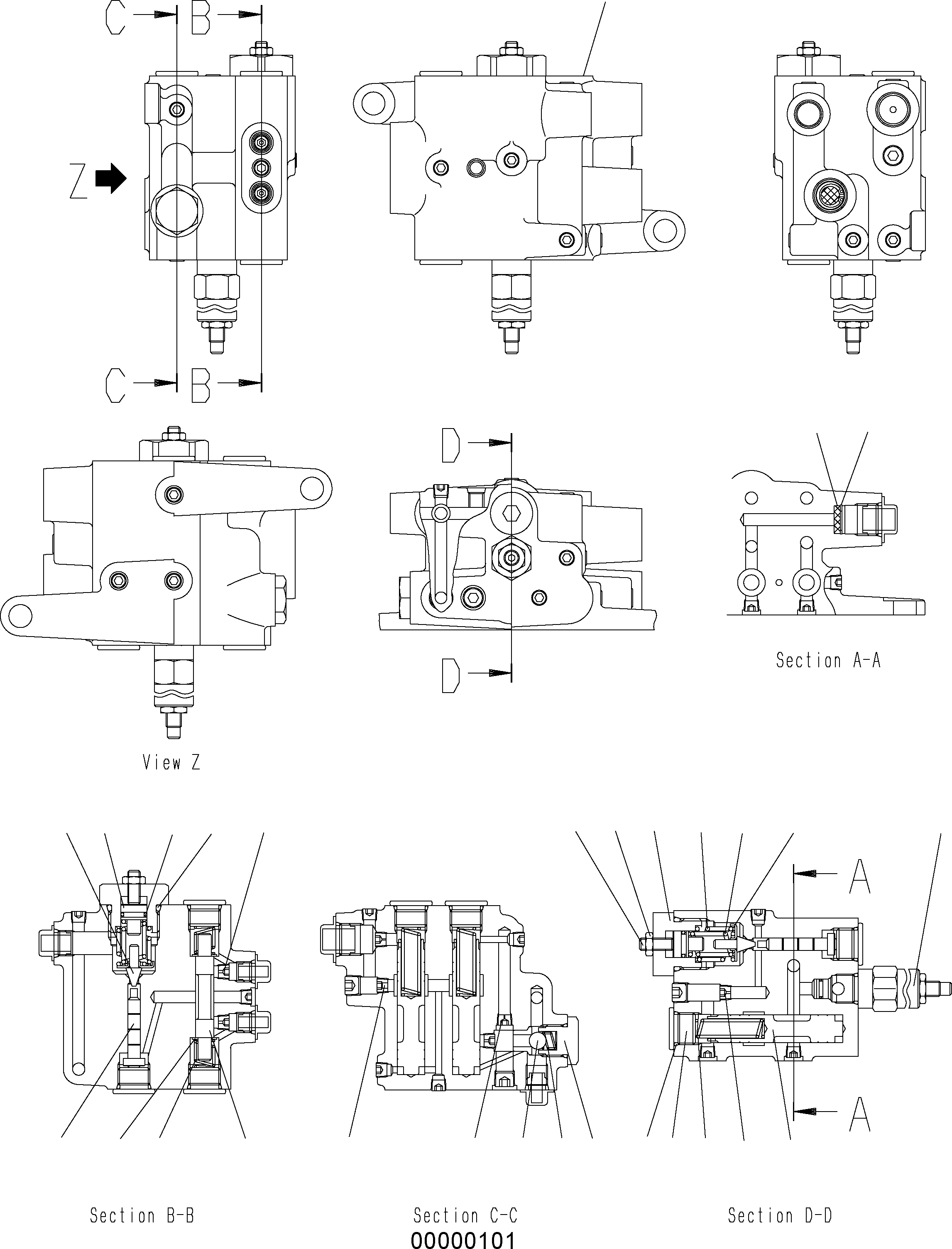 Wheel Loaders Komatsu / WA150PZ-5 S/N H50001 - Up(wa150pz) / CHARGE VALVE (BRAKE VALVE - INNER PARTS)(K0-122 : K4460-51A0)