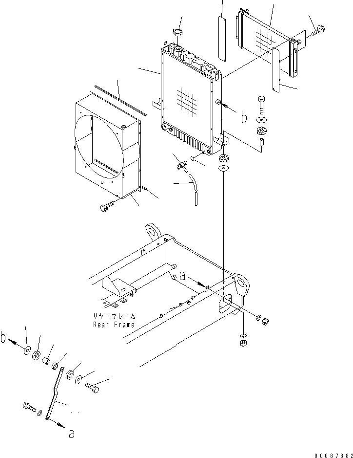 Wheel Loaders Komatsu / WA180-3 S/N 53001-UP (m/c)(wa180-0c) / RADIATOR(#54572-)(060020 : C0110-01A1A)