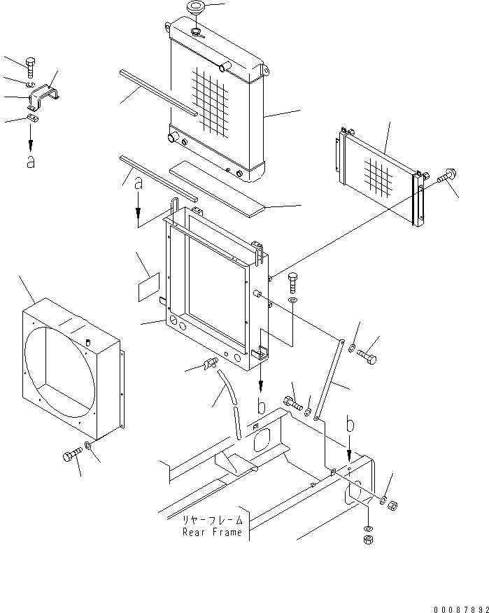 Wheel Loaders Komatsu / WA180-3 S/N 53001-UP (m/c)(wa180-0c) / RADIATOR (ANTI CLOG RADIATOR)(#54572-)(060040 : C0110-01A5)