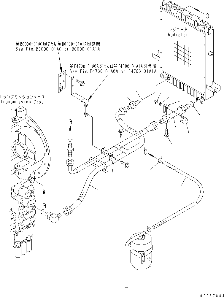 Wheel Loaders Komatsu / WA180-3 S/N 53001-UP (m/c)(wa180-0c) / RADIATOR (COOLING LINE)(#54572-)(060110 : C0110-04A1)