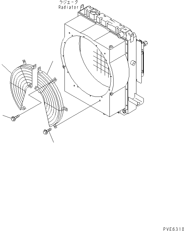Wheel Loaders Komatsu / WA180-3 S/N 53001-UP (m/c)(wa180-0c) / GUARD (FOR RADIATOR)(060180 : C0310-01A0)