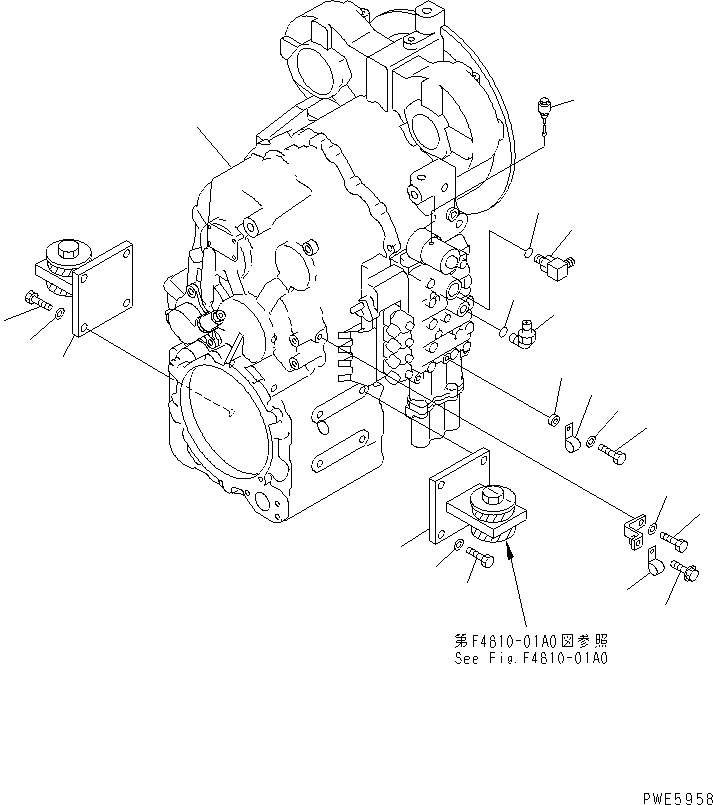 Wheel Loaders Komatsu / WA180-3 S/N 53001-UP (m/c)(wa180-0c) / TRANSMISSION (TRANSMISSION AND ACCESSORY)(150050 : F4300-01A1)