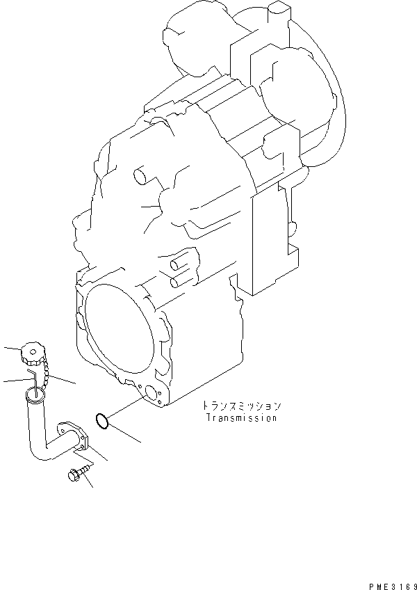Wheel Loaders Komatsu / WA180-3 S/N 53001-UP (m/c)(wa180-0c) / TRANSMISSION (OIL GAUGE AND OIL FILLER)(150080 : F4300-03A1)