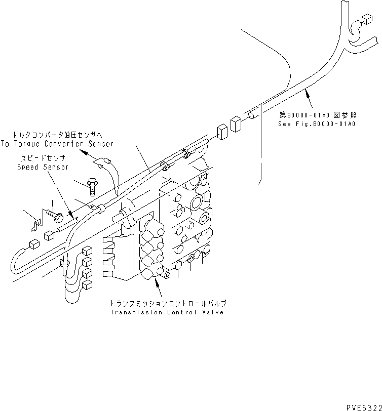 Wheel Loaders Komatsu / WA180-3 S/N 53001-UP (m/c)(wa180-0c) / TRANSMISSION (TRANSMISSION HARNESS) (WITH EMERGENCY STEERING)(150090 : F4300-04A0)