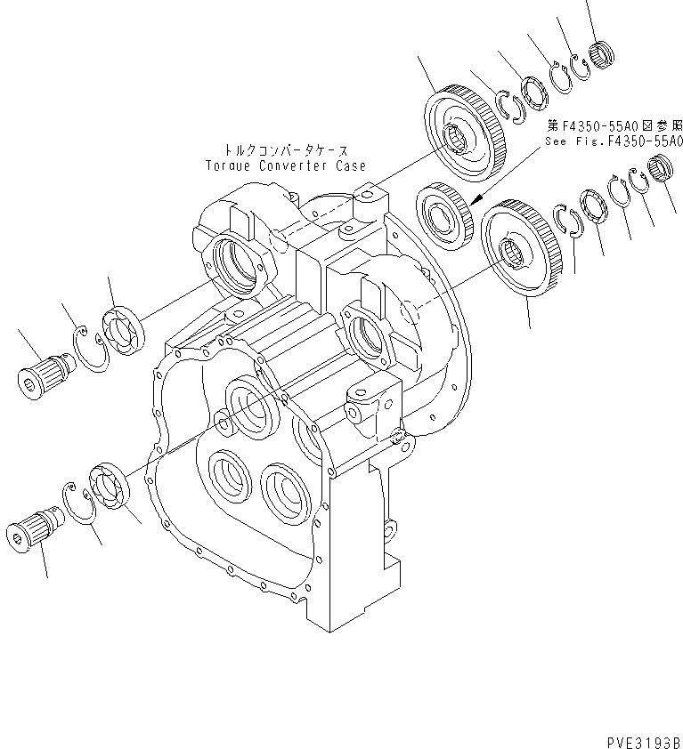 Wheel Loaders Komatsu / WA180-3 S/N 53001-UP (m/c)(wa180-0c) / TRANSMISSION (P.T.O.)(150200 : F4350-58A0)