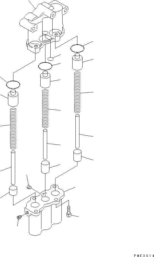 Wheel Loaders Komatsu / WA180-3 S/N 53001-UP (m/c)(wa180-0c) / TRANSMISSION ACCUMULATOR VALVE(150280 : F4350-63A0)