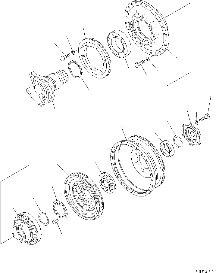 Wheel Loaders Komatsu / WA180-3 S/N 53001-UP (m/c)(wa180-0c) / TORQUE CONVERTER(150320 : F4350-67A0)