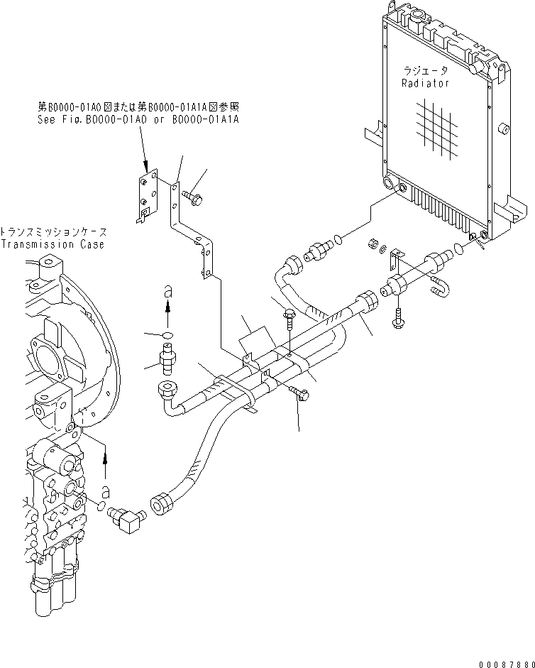 Wheel Loaders Komatsu / WA180-3 S/N 53001-UP (m/c)(wa180-0c) / TORQUE CONVERTER AND TRANSMISSION LINE(#54572-)(150530 : F4700-01A0A)