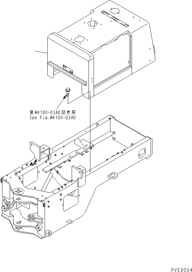 Wheel Loaders Komatsu / WA180-3 S/N 53001-UP (m/c)(wa180-0c) / HOOD (ENGINE HOOD)(270010 : M4100-01A2)