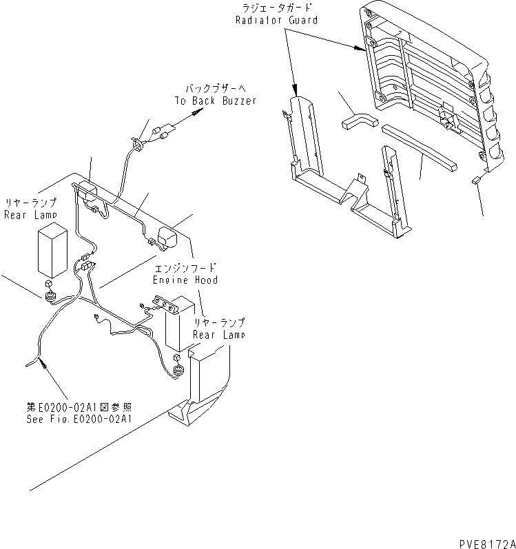 Wheel Loaders Komatsu / WA180-3 S/N 53001-UP (m/c)(wa180-0c) / RADIATOR GUARD (ELECTRICAL SYSTEM AND SHEET)(270110 : M4120-02A1)