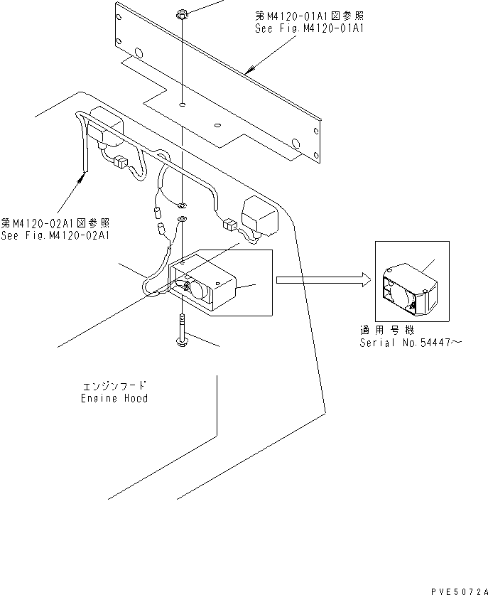 Wheel Loaders Komatsu / WA180-3 S/N 53001-UP (m/c)(wa180-0c) / RADIATOR GUARD (BACK-UP ALARM)(270120 : M4120-03A1)