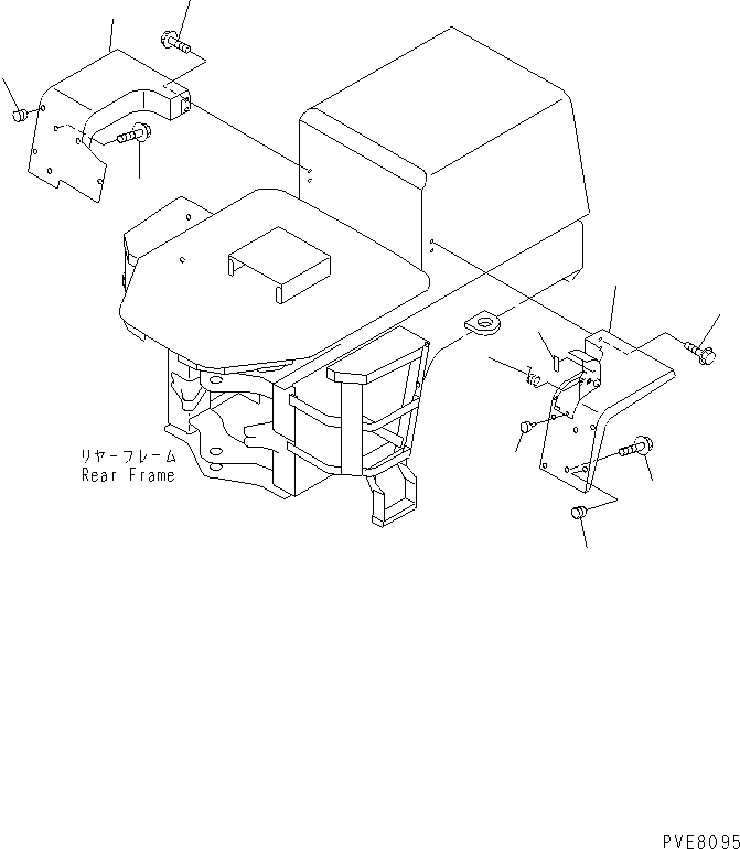 Wheel Loaders Komatsu / WA180-3 S/N 53001-UP (m/c)(wa180-0c) / REAR FENDER (WITHOUT CAB)(270130 : M4200-01A1)