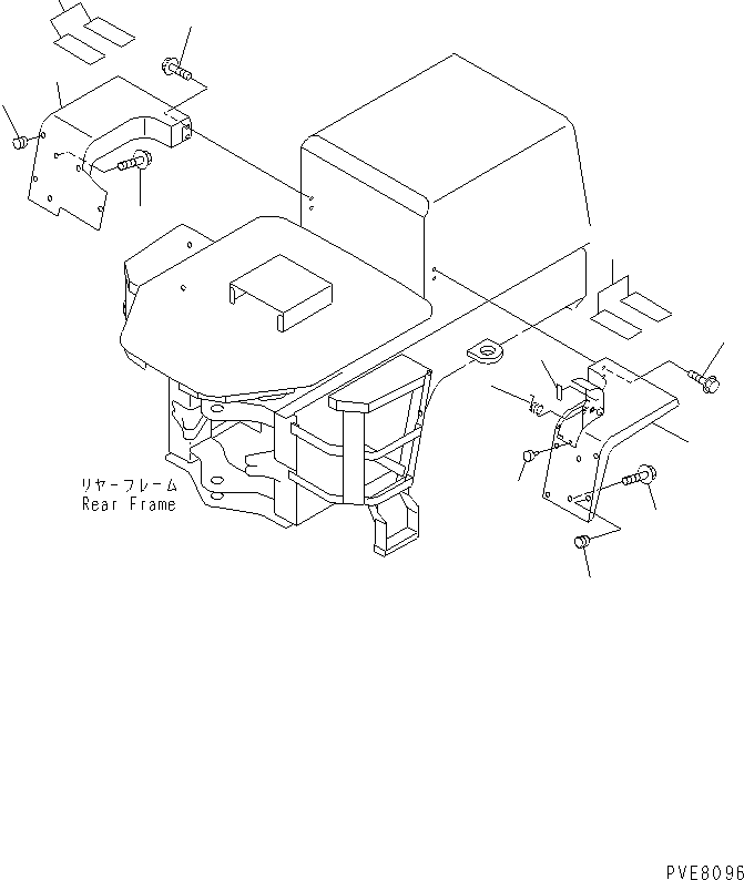 Wheel Loaders Komatsu / WA180-3 S/N 53001-UP (m/c)(wa180-0c) / REAR FENDER (WITH CAB)(270140 : M4200-01A2)