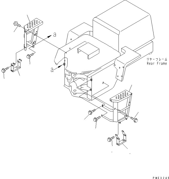 Wheel Loaders Komatsu / WA180-3 S/N 53001-UP (m/c)(wa180-0c) / LADDER(270210 : M4310-01A0)