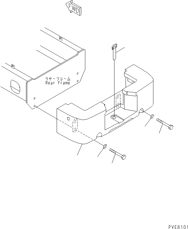 Wheel Loaders Komatsu / WA180-3 S/N 53001-UP (m/c)(wa180-0c) / COUNTER WEIGHT(270290 : M4510-01A2)