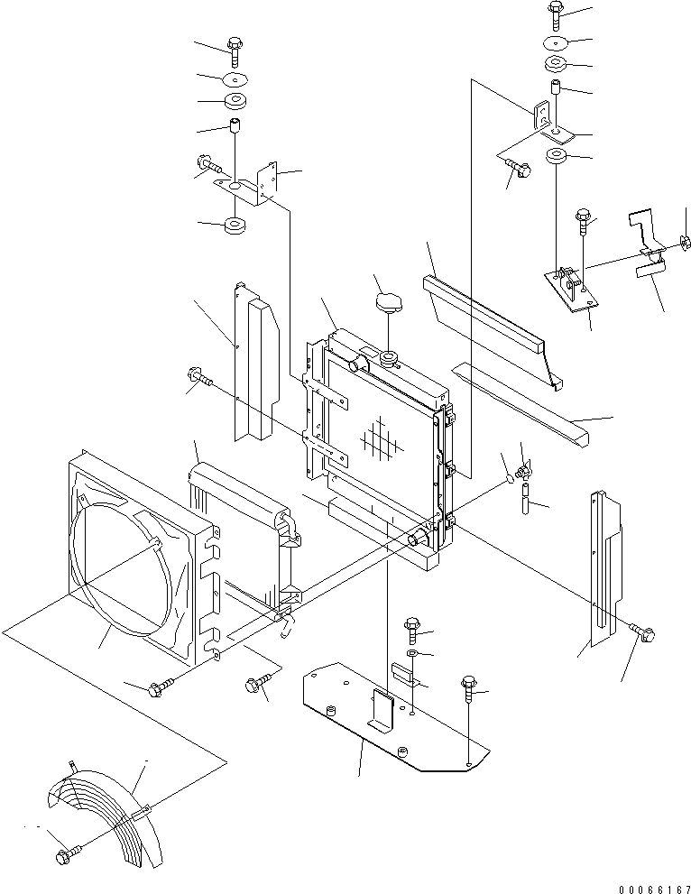 Wheel Loaders Komatsu / WA20-2 S/N 10001-UP(wa20-2c) / RADIATOR(#13801-)(060030 : C0110-01A0B)