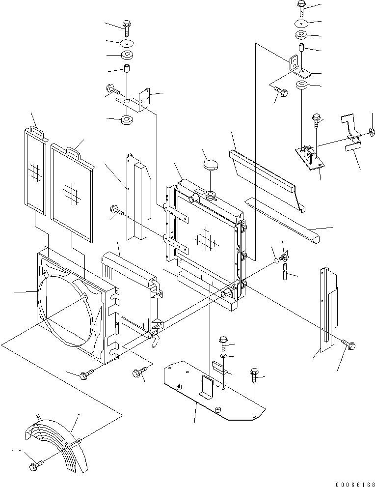 Wheel Loaders Komatsu / WA20-2 S/N 10001-UP(wa20-2c) / RADIATOR  (LIVESTOCK RAISING SPEC.)(#13801-)(060050 : C0110-01A1A)