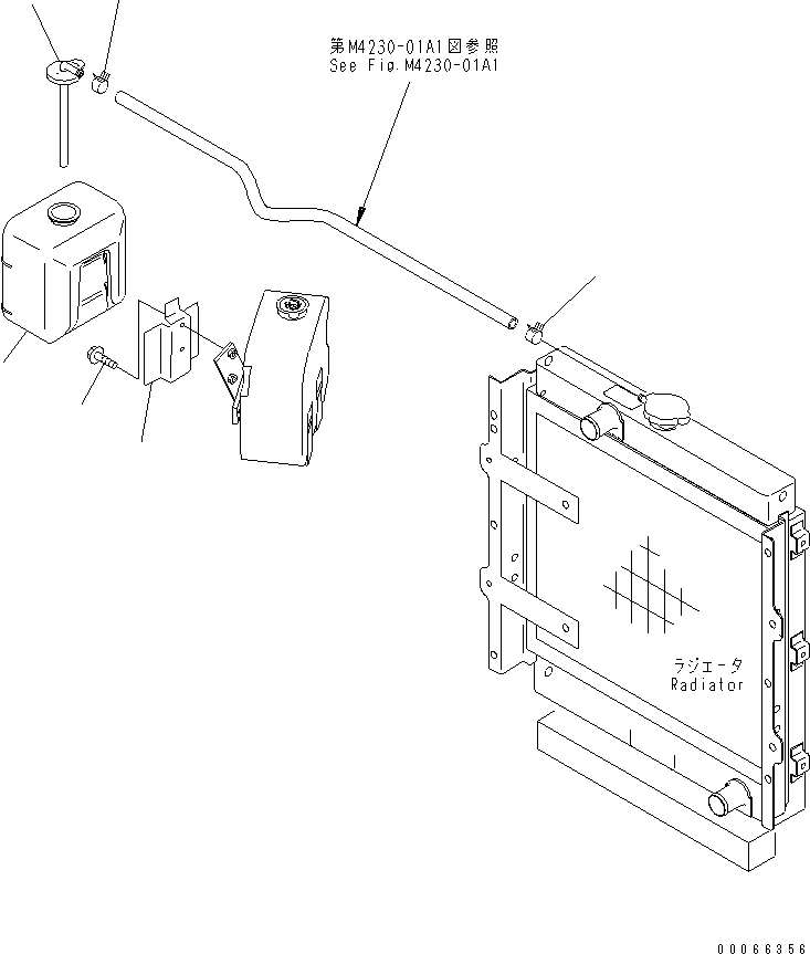 Wheel Loaders Komatsu / WA20-2 S/N 10001-UP(wa20-2c) / RESERVE TANK AND MOUNT PARTS (WITH HEATER)(#13801-)(060090 : C0300-01A1)
