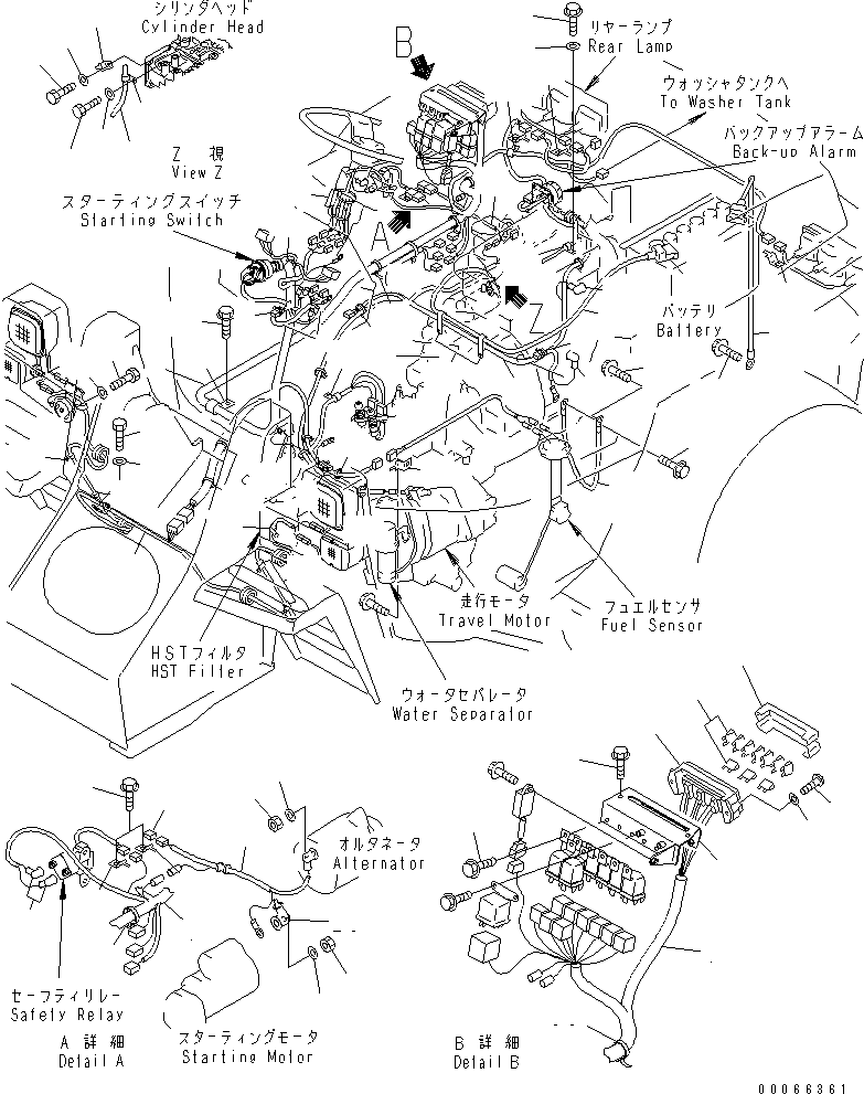 Wheel Loaders Komatsu / WA20-2 S/N 10001-UP(wa20-2c) / ELECTRICAL SYSTEM (MAIN LINE)(#13801-16143)(120090 : E0200-01A0C)
