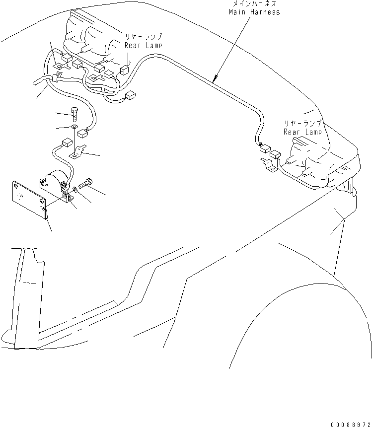 Wheel Loaders Komatsu / WA20-2 S/N 10001-UP(wa20-2c) / BACK-UP ALARM(#16119-)(120290 : E0400-01A0B)