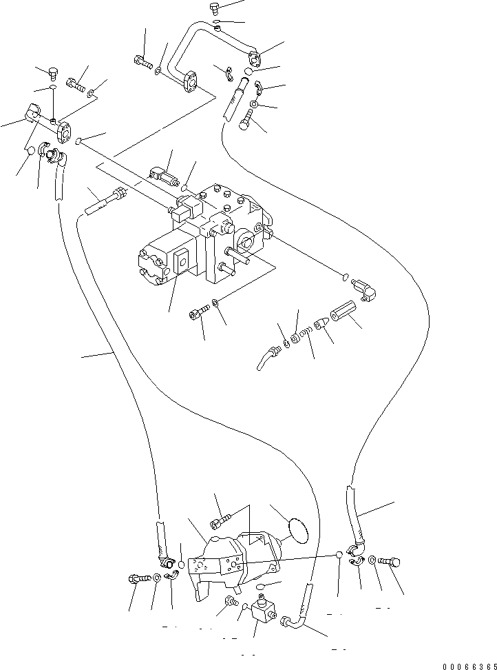 Wheel Loaders Komatsu / WA20-2 S/N 10001-UP(wa20-2c) / TRANSFER (PUMP AND MOTOR DRAIN LINE)(#13801-)(150040 : F2420-02A0)