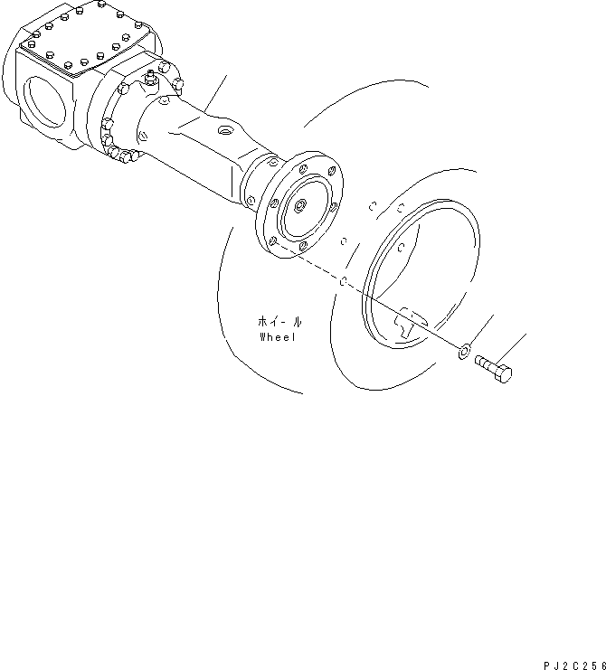 Wheel Loaders Komatsu / WA20-2 S/N 10001-UP(wa20-2c) / REAR AXLE AND WHEEL MOUNTING PARTS(150210 : F4530-51A0)
