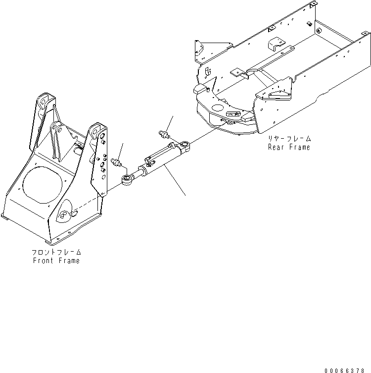 Wheel Loaders Komatsu / WA20-2 S/N 10001-UP(wa20-2c) / STEERING CYLINDER(#13801-)(210110 : J4140-01A0A)