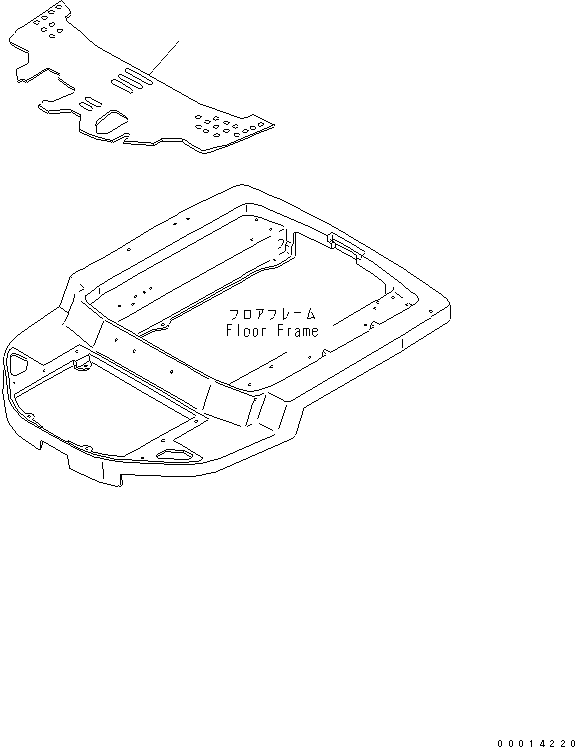 Wheel Loaders Komatsu / WA20-2 S/N 10001-UP(wa20-2c) / FLOOR MAT (WITH CAB)(#13801-)(240540 : K0310-01A1)