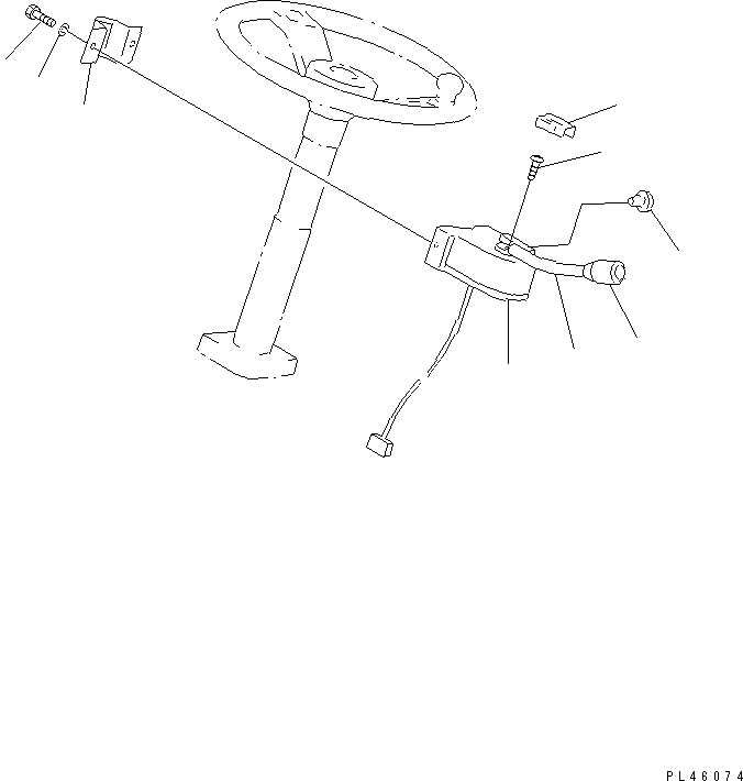 Wheel Loaders Komatsu / WA20-2 S/N 10001-UP(wa20-2c) / FORWARD AND REVERSE CONTROL LEVER(#10001-16143)(240970 : K4430-01A0)