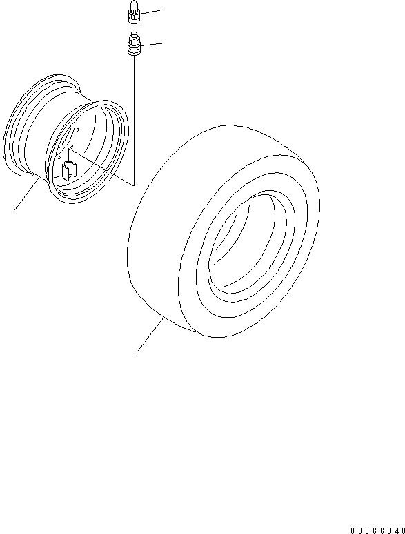 Wheel Loaders Komatsu / WA20-2 S/N 10001-UP(wa20-2c) / WHEEL AND TUBELESS TIRE (YOKOHAMA) (LIVESTOCK RAISING SPEC.)(300050 : S0100-01A4)