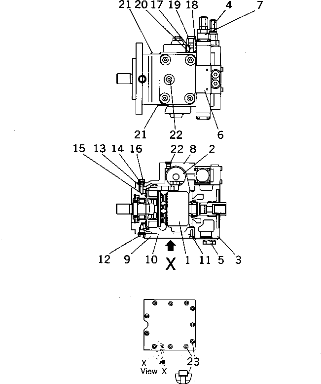 Wheel Loaders Komatsu / WA20-2 S/N 10001-UP(wa20-2c) / MAIN PUMP (PISTON PUMP INNER PARTS)(#10001-10841)(420070 : Y1610-02A0)