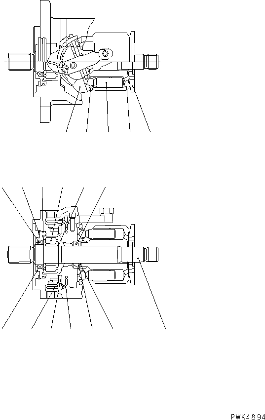 Wheel Loaders Komatsu / WA20-2 S/N 10001-UP(wa20-2c) / MAIN PUMP (PISTON PUMP INNER PARTS) (ROTARY GROUP)(#11896-)(420100 : Y1610-03A0A)