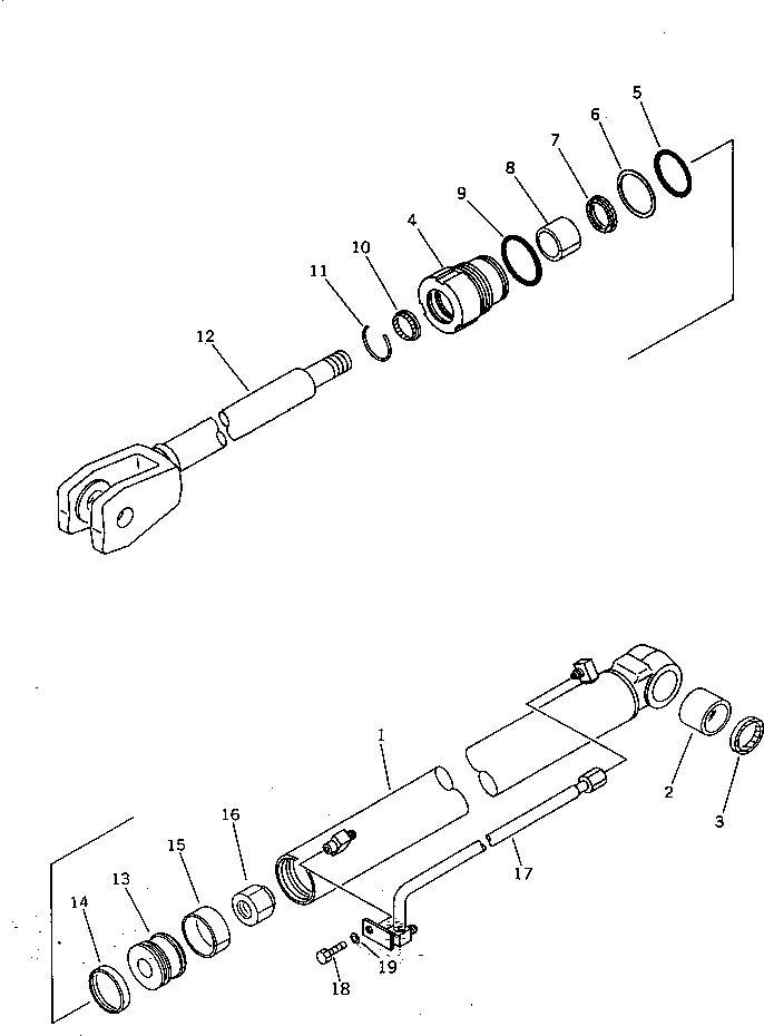 Wheel Loaders Komatsu / WA20-2 S/N 10001-UP(wa20-2c) / LIFT CYLINDER (INNER PARTS)(420180 : Y1620-01A0)