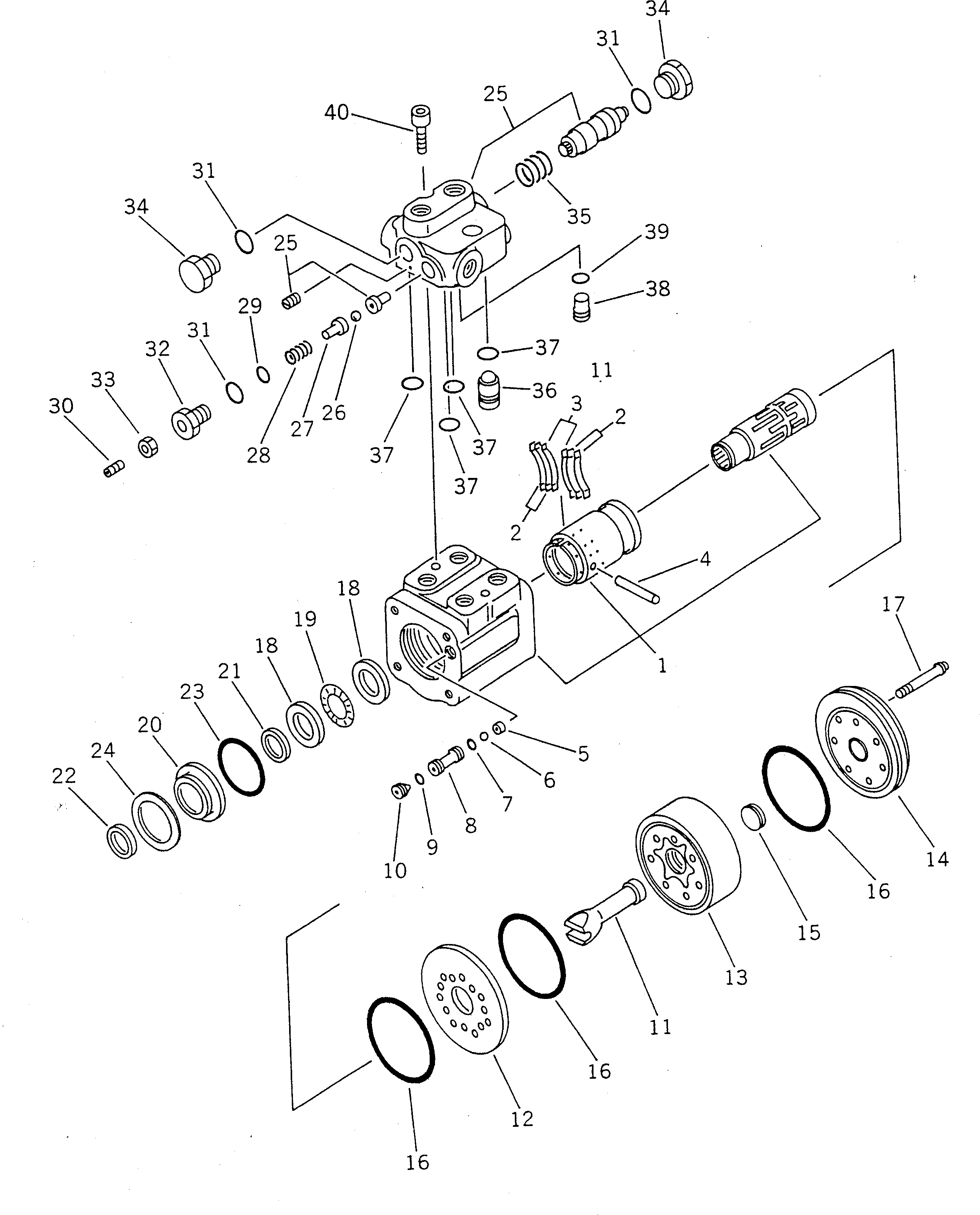 Wheel Loaders Komatsu / WA20-2 S/N 10001-UP(wa20-2r) / STEERING VALVE(420420 : Y1689-01A0)