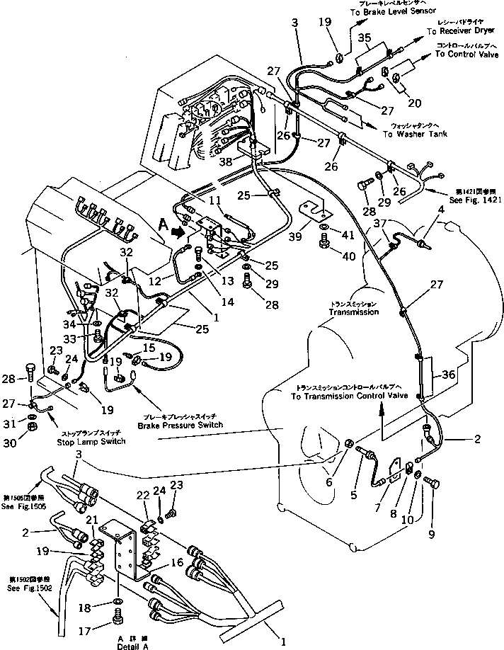 Wheel Loaders Komatsu / WA200-1 S/N 10001-UP (Overseas Version)(wa200-1c) / ELECTRICAL SYSTEM (MAIN LINE)(#10001-19999)(030210 : 1503)