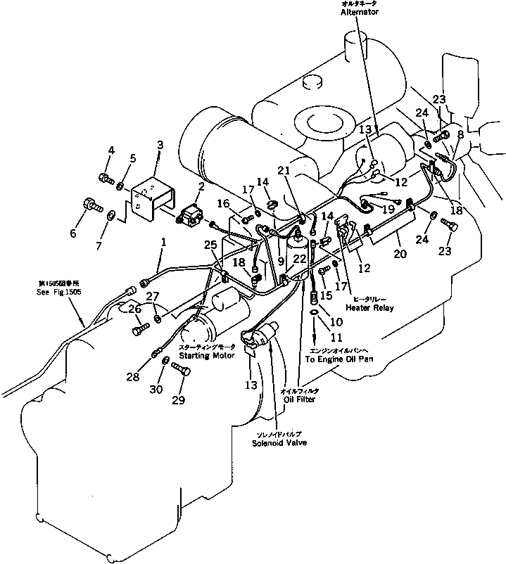 Wheel Loaders Komatsu / WA200-1 S/N 10001-UP (Overseas Version)(wa200-1c) / ELECTRICAL SYSTEM (ENGINE SENSOR)(#10001-10744)(030230 : 1504)
