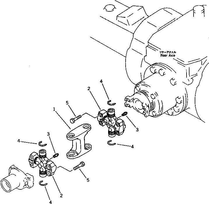 Wheel Loaders Komatsu / WA200-1 S/N 10001-UP (Overseas Version)(wa200-1c) / DRIVE SHAFT (REAR)(090050 : 3005)