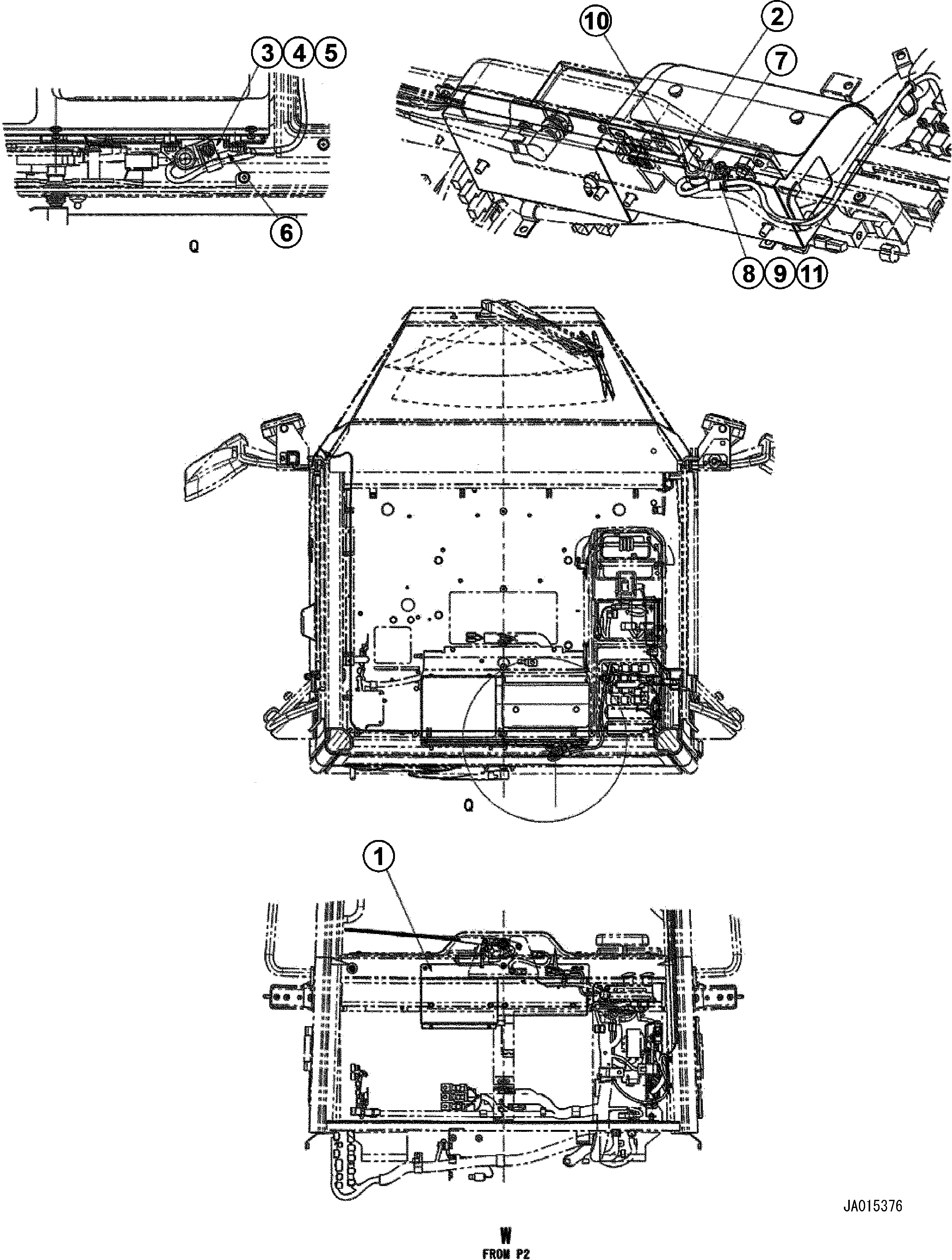 Wheel Loaders Komatsu / WA200-5 S/N 65001-UP (KOMTRAX for INDONESIA)(wa200-2c) / FLOOR (KOMTRAX GPRS) (2/3)(#69352-)(030020 : K0210-91E0)
