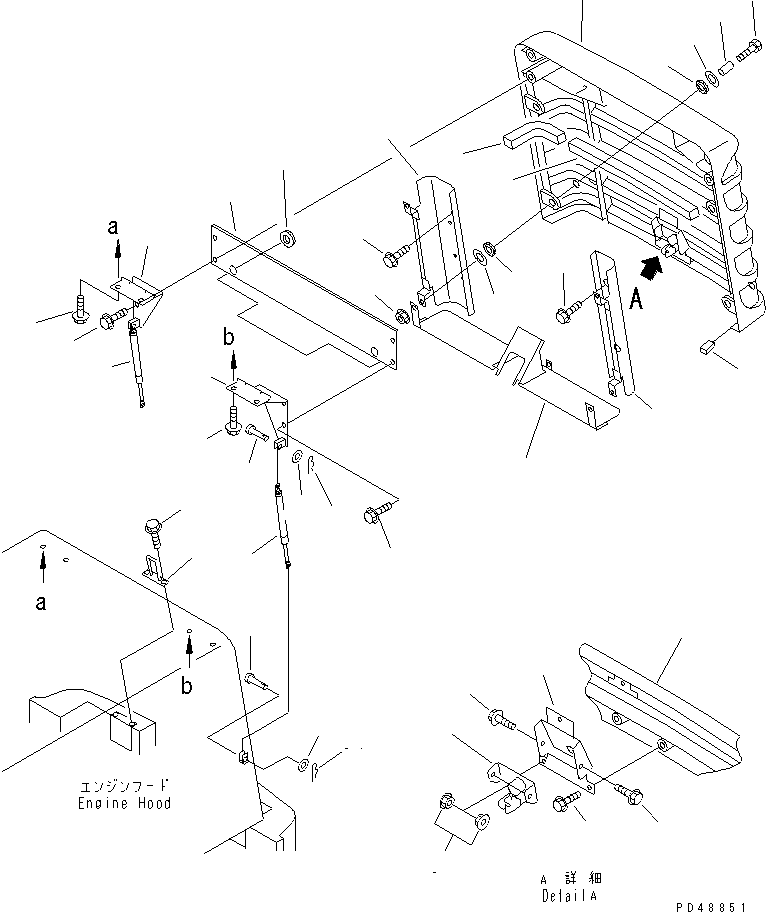 Wheel Loaders Komatsu / WA200-3-XW S/N 60001-62999(wa200-2r) / RADIATOR GUARD (SNOW REMOVING SPEC.)(#60001-)(120160 : 5203)