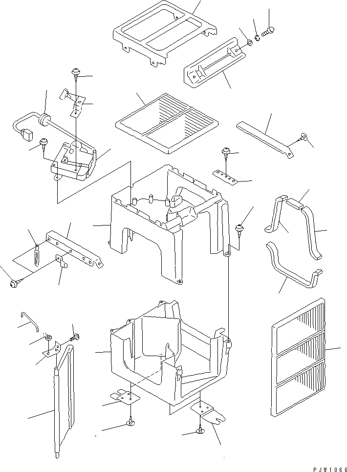 Wheel Loaders Komatsu / WA200-3-XW S/N 60001-62999(wa200-2r) / HEATER COMPONENT PARTS (DAMPER INNER PARTS)(#60001-)(120470 : 5697)